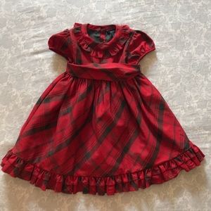 Ralph Lauren Christmas Plaid Toddler Girl Dress